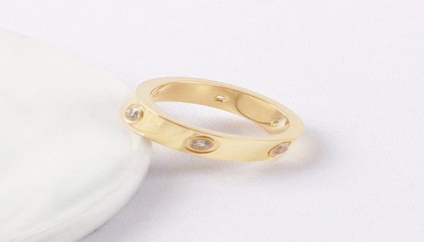 

luxury ladies ring fashion designer wedding men and women valentine039s day gift 316l titanium steel manufacturers whole an3479828, Slivery;golden