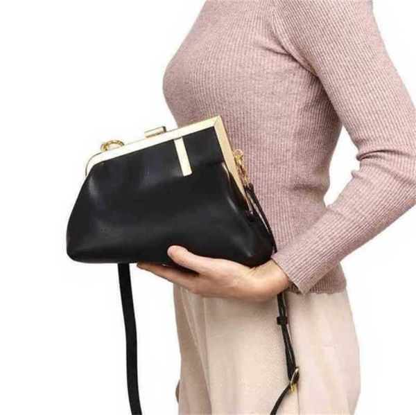 

designer luxury bags and diagonal cross hand texture hardware clip cow leather