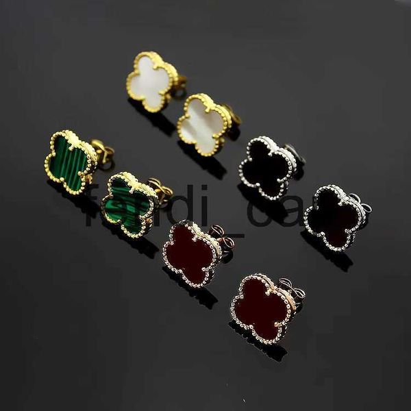 

12mm engrave flower stud factory 18k gold rose silver earrings 316l stainless steel inlaid ceramic black white red green pink blue love jewe, Golden;silver