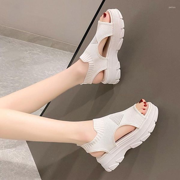 

dress shoes comfort for women high heel sandals muffins shoe espadrilles platform 2023 summer high-heeled flat clogs girls lacquer, Black