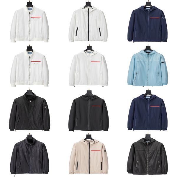 

y2023 mens jacket windbreaker fashion jacket coats with letters inverted triangle men women waterproof coat spring autumn clothes jackets ou, Black;brown