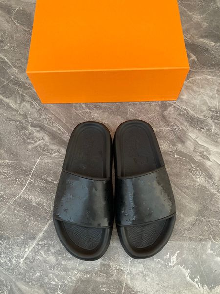 

wholesale summer brand designer women flip flops slipper fashion genuine leather slides sandals metal chain ladies 0725, Black