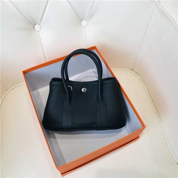 

classic garden party tote bag new cowhide 2023 women's bag single shoulder diagonal fashion mini garden leather strap handbagpb6d