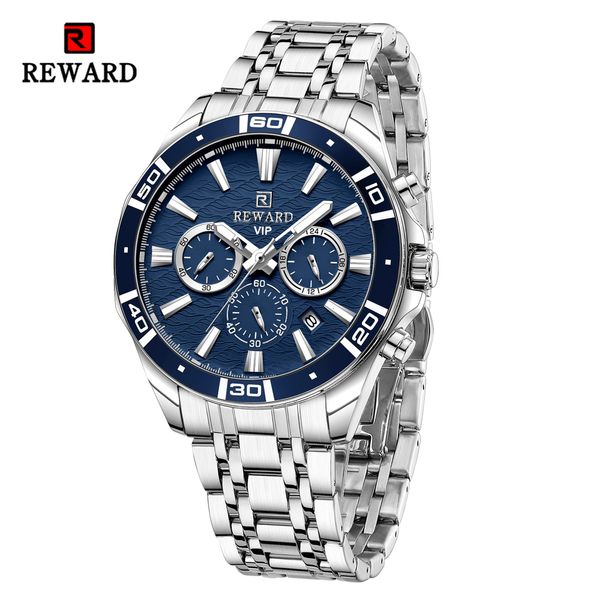 

wristwatches design reward vip business watches for men stainless quartz waterproof chronograph luminous sport wrist watch 230727, Slivery;brown