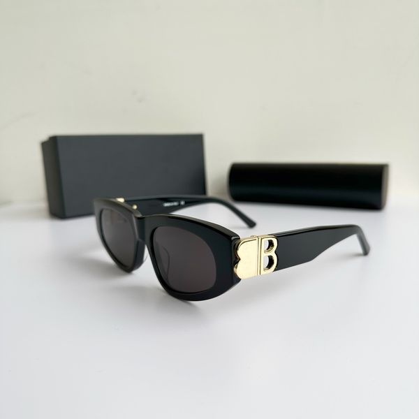 

fashion designer small cat eye polarized sunglasses for men and women polygon mirrored lens bb logo cateye sunglasses bb0095s, White;black