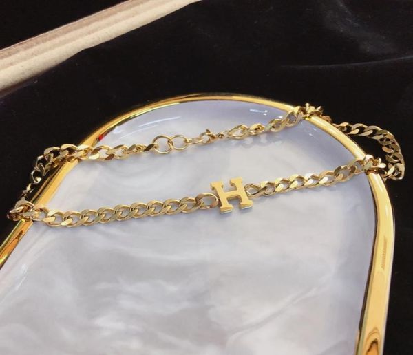 

luxury design necklace choker chain 18k gold plated stainless steel necklaces pendant fashion women wedding gifts jewelry accessor9008187, Silver