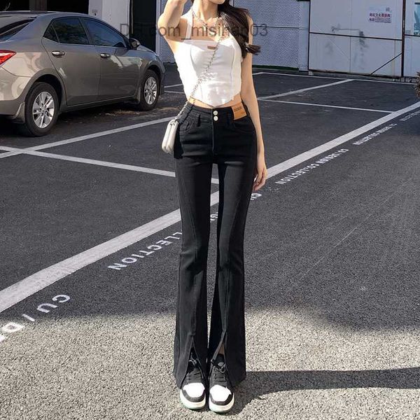 

women's jeans zoenova women's jeans flare low waist ultra thin high elastic women's jeans 2022 korean fashion boyfriend jeans, Blue