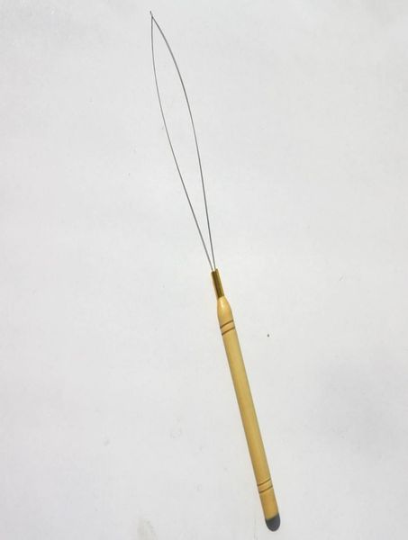 

10pcs micro rings loop tool loop threader pulling needle used with hair plier and beads for human hair feather extension tools1134868, Silver