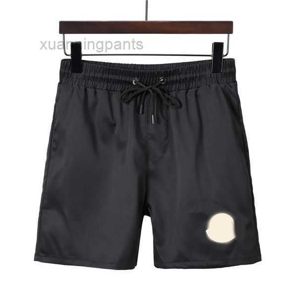 

2023 men's shorts fashion waterproof fabric summer men clothing swimwear nylon beach pants swimming board shorts m-3xl fl29, White;black