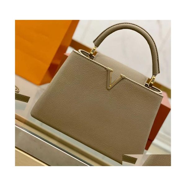 

outdoor bags classic designer handbag handle women shoder capucines bb totes crossbody bag aurillon leather handbags woman drop otquh