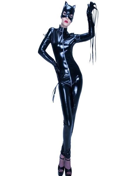 

patent leather bodysuit body pvc catsuit latex leather bodysuit f0628 pvc lingerie black red colors8767741