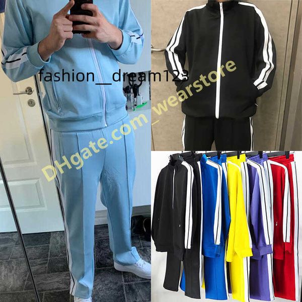 

men's tracksuits 2023 new zipper coats street loose suits womens designers hoodies jackets pants fashion sportswear jogging sweatshirts, Gray
