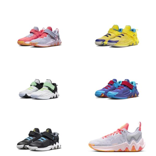

kids zoom freak giannis immortality basketball shoes aunt pearl pink black grey white oreo kids sneakers tennis with box