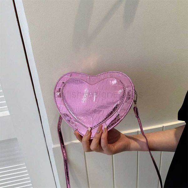 

fashionable korean version small fresh sweet 2023 peach heart shaped personalized texture and ins. trendy bag with crossbody bagstylishdesig