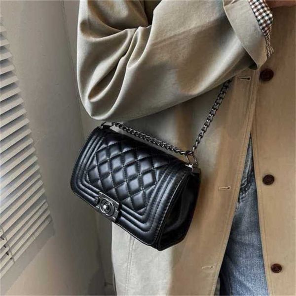 

women small lingge chain style shoulder messenger small square