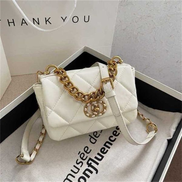 

shangpin style simple solid color rhombic chain shoulder diagonal straddle