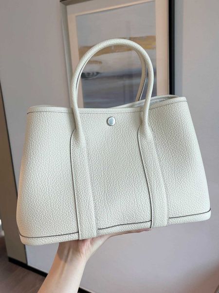 

classic garden party tote bag togo cowhide 14 inch computer business handbag commuter large capacity 588d