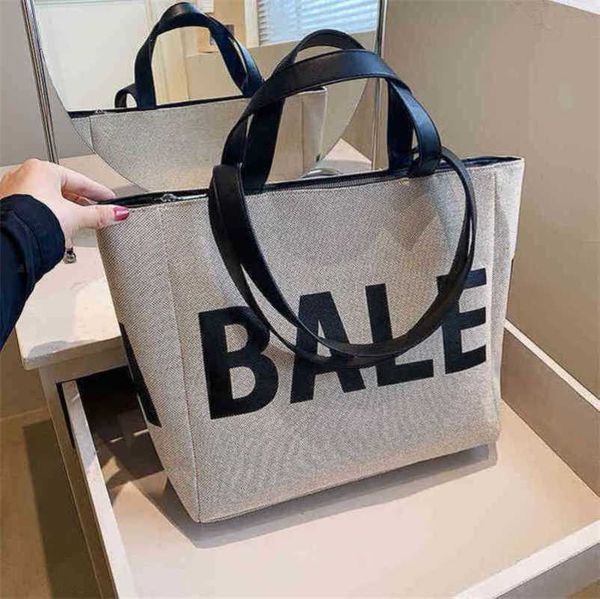 

tot female korean style fashionable letter simple niche trend portable