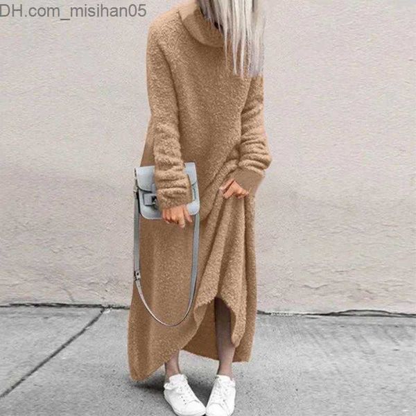 

maternity dresses casual dresses women dress autumn winter solid loose turtle neck h pregnancy teen summer fall z230728, White