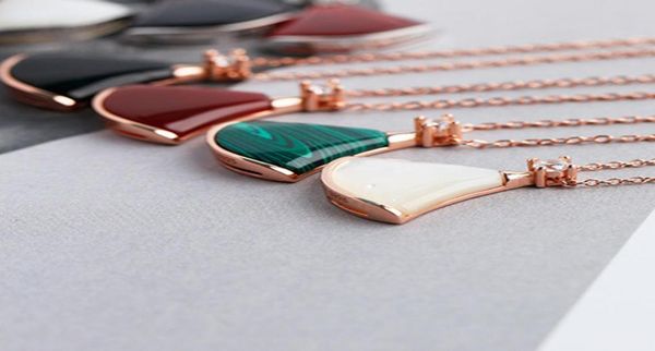 

925 silver luxury designer necklace versatile classic fashion choker elegant fanshape jewelry delicated necklace pendant highend7839431