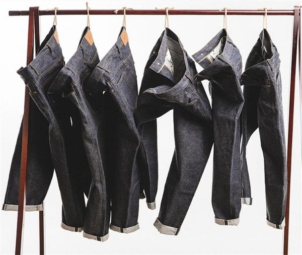 

maden mens 15oz raw selvedge denim jeans regular straight fit japanese style unwashed jeans 2103178729287, Blue