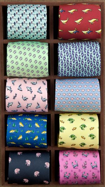 

neck ties multicolor colorful character pattern animal mens skinny ties neckties 100% silk slim tie brand wholesale 230728, Blue;purple