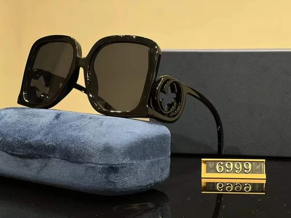 

luxury sunglasses designer letter womens mens goggle senior eyewear for women eyeglasses frame vintage metal sun glasses with box, White;black