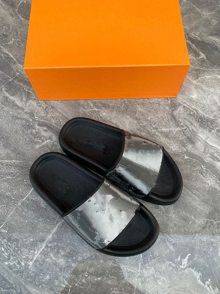 

designer pool pillow women man sandals slippers sides sunset flat comfort mules padded front strap slipper side fashionable easy-to-wear sty, Black