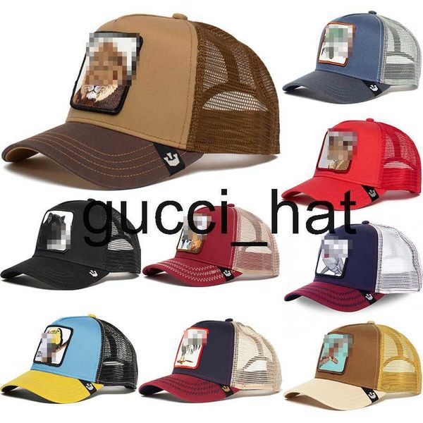 

2023 new summer new animal embroidery baseball cap mesh cap baseball hat men and women hat street dance hip hop cap, Blue;gray