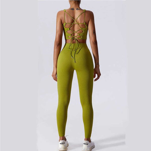 

lulu seamless ribbed yoga set workout outfits for women athletic wear sport bra shorts high waist leggings fitness gym clothing 2 piece