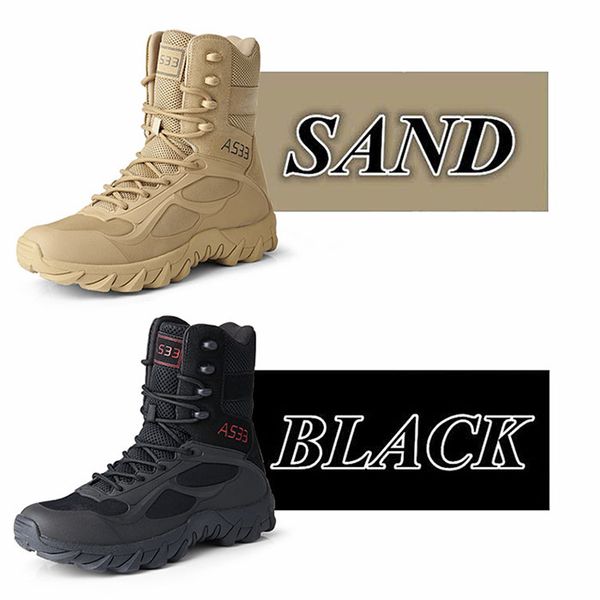 

designer magnum combat boots high breathable tactical boots special soldiers outdoor walking wear training men's shoes hiking shoes, Black