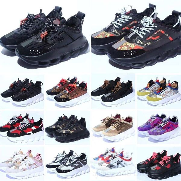 

luxurys designer shoes sneakers for men running shoes mens trainers shoes casual shoes outdoor shoes jewels chain link chain reaction wild f, Black