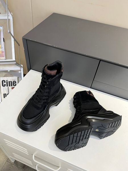 

2023 tire women designer boots chelsea over the knee boot men women motocycle ankle half anti-slip platform winter snow booties shoes 0725, Black