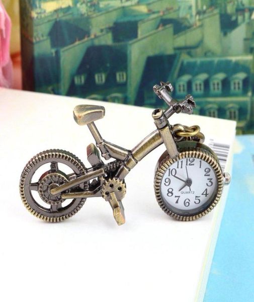 

fashion new clock retro bronze alloy bicycle pocket watch keychain women men watches5786294, Slivery;golden