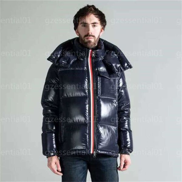 

down mens designer jacket men winter puffer jackets thicken warm cold plump goose-down high-quality clothing fashion classics, Black