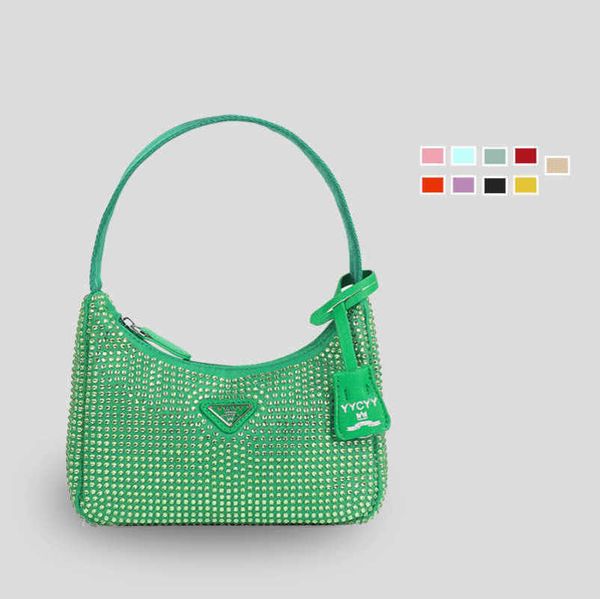 

2023 factory direct sales family's same style hobo versatile and advanced commuting water diamond crescent handheld underarm women'