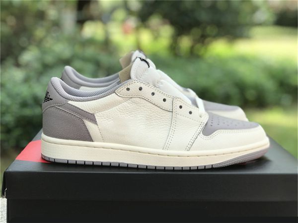 

2023 release 1 low og atmosphere grey outdoor shoes sail black toe wmns unc chicago white powder blue gym red sports sneakers with original