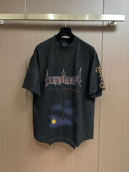 

men's plus tees & polos round neck embroidered and printed polar style summer wear with street pure cotton m set shorts tshirt 4tt, Black;brown