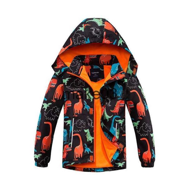

jackets new spring autumn children outerwear jackets sport fashion kids dinosaur jackets doubledeck polar fleece waterproof windproof j23072, Blue;gray