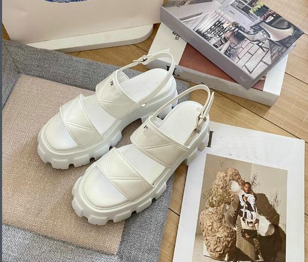 

women ladies sandals quilted summer designer sandal shoes platform flats low heel wedge buckle sandal slip on ankle strap beach shose flip f, Black