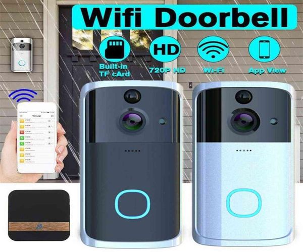 

smart video doorbell visual doorbell wifi door bell m7 166 universal hd multifunctional intercom two way audio ring camera h11114054951