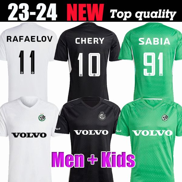 

23 24 s.menachem israel soccer jerseys maccabi haifa special 2023 2024home haziza#8 g.donyoh #11 football shirt t.chery#10 j.cohen#44 men je, Black;yellow