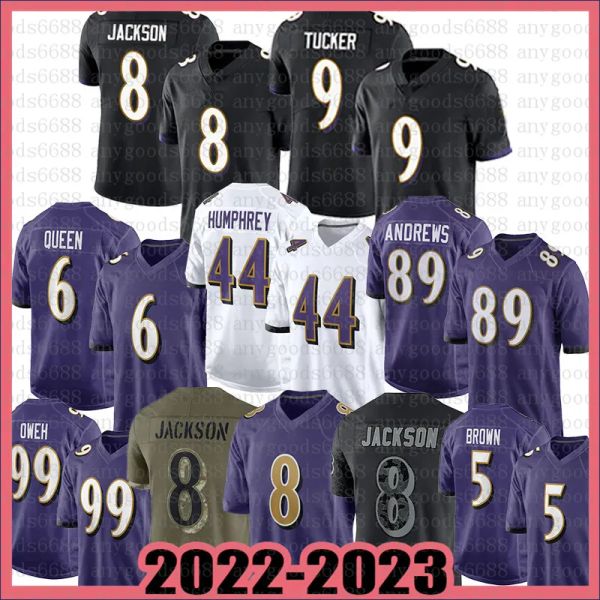 

baltimores raven american football jersey youth 8 lamar jackson 44 marlon humphrey 12 rashod bateman 9 justin tucker 27 j.k. dobbins 52 ray, Black;red