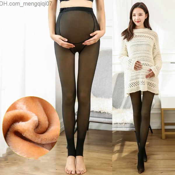 

maternity bottoms pregnant women's pantyhose velvet suit 40-75kg mother's fake meat leg autumn and winter plush thick color barefo, White