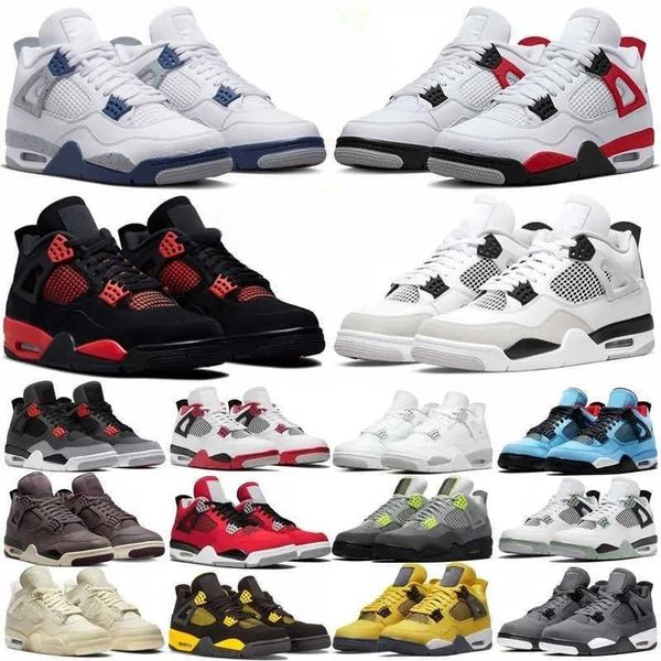 

jumpman 4s og men women 4 basketball shoes mens sneakers military black cat white oreo infrared cactus jack university blue womens sport