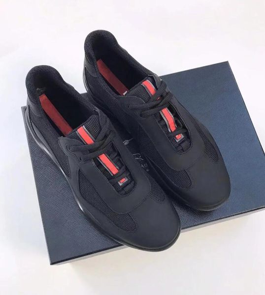 

perfect-brands men america cup sneakers shoes comfort casual walking men sports mesh lightweight skateboard runner sole tech fabrics trainer, Black