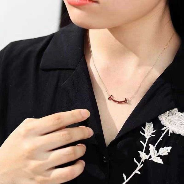 

versatile tiffay's micro inlaid necklace for women's ins fashionable and versatile style with a minimalist fresh design small clav, Silver