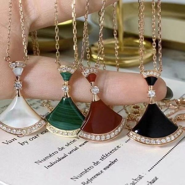 

necklace designer necklace for women dress necklace diamond jewelry chains for women gold necklace white black shell women chain woman luxur, Silver