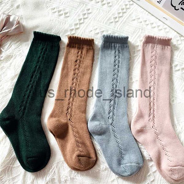 

kids soft cute kids knee high baby boys girls cotton mesh breathable soft newborn infant long suit for 1-8 years x0727, Pink;yellow