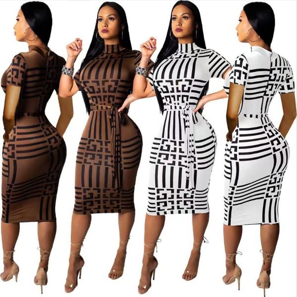 

womens dresses summer casual a floral pattern fashion slim women's one piece skirt 2 colors ladies one-piece skirts size s-xl, White;black